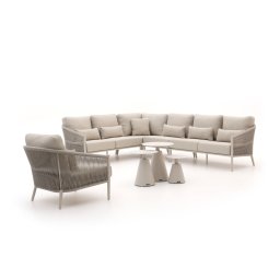 + 15% kassakorting | Bellagio Mineo/Tusa hoek loungeset 8-delig links - Laagste prijsgarantie!