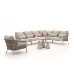 + 15% kassakorting | Bellagio Mineo/Tusa hoek loungeset 8-delig rechts - Laagste prijsgarantie!
