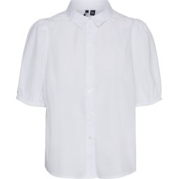 Vero Moda - Maat XS - VMELLA ELASTIC SS SHIRT WVN Dames Blouse