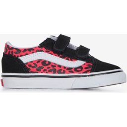 Schoenen Vans Old Skool Leopard V- Baby Zwart/roze Unisex 24