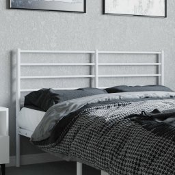 vidaXL Vervangend hoofdbord metaal wit 160 cm