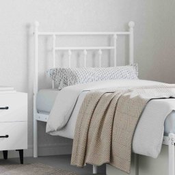 vidaXL Vervangend hoofdbord 75 cm metaal wit