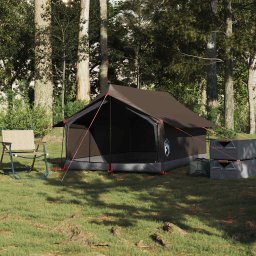 vidaXL Tent 2-persoons waterdicht bruin