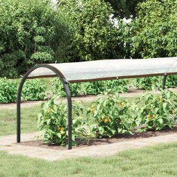vidaXL Doorzichtig zeildoek met zeilringen 1x10 m polyethyleen