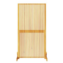 vidaXL Privacyscherm Bruin 79,5 x 50 x 150 cm Massief Acaciahout