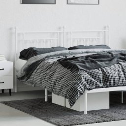 vidaXL Vervangend hoofdbord 160 cm metaal wit