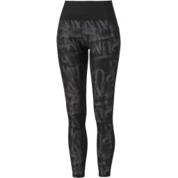 PUMA - Maat XS Studio 7/8 Graphic Tight Sportlegging Dames - Puma Black