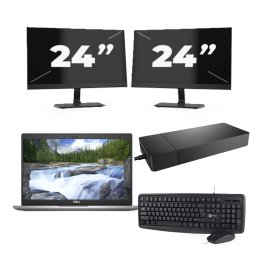 Dell Latitude 5320 - Intel Core i7-11e Generatie - 13 inch - 16GB RAM - 256GB SSD - Windows 11 Home + 2x 24 inch Monitor