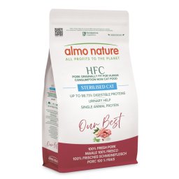 1,2kg Almo Nature HFC Adult Sterilized varken droogvoer voor katten