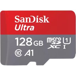 SanDisk Ultra MicroSDXC 128GB + SD Adapter