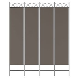 vidaXL Kamerscherm met 4 panelen 160x220 cm stof antracietkleurig