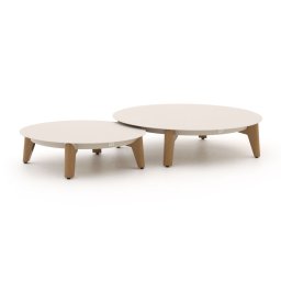 + 15% kassakorting | Bellagio Esenta lounge tuintafel ø86 (h:21cm)/ø 68 (h:19cm) - Laagste prijsgarantie!