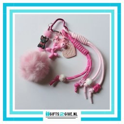 Tas Bedel Franse Bulldog Roze