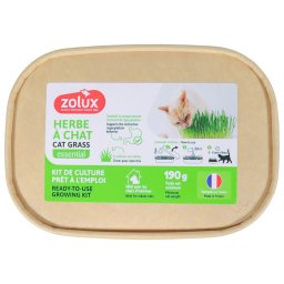 Zolux kattengras - L 17 x B 12 x H 4,5 cm