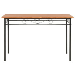 vidaXL Eettafel 120x70x75 cm MDF bruin