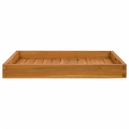 vidaXL Dienblad 60x60 cm massief teakhout