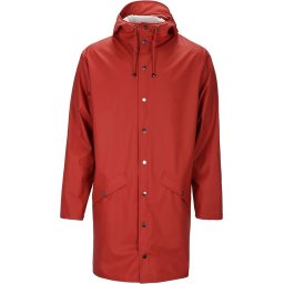 Rains - Maat XXS/XS Long Jacket Unisex - Rood