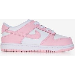 Schoenen Nike Dunk Low- Baby Wit/roze Unisex 22
