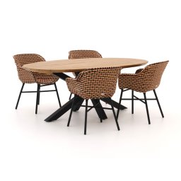 + 15% kassakorting | Hartman Delphine/Stephanie 200cm dining tuinset 5-delig - Laagste prijsgarantie!