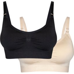 MAGIC Bodyfashion - Maat XXL - Mama Comfort Nursing Bra (2-pack) Dames Zwart & Latte