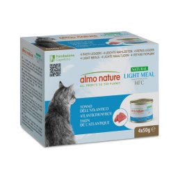 4x 50 g Almo Nature HFC Natural Light Atlantische Tonijn Natvoer Katten