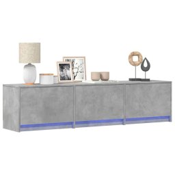 vidaXL TV-kast Betonkleurig Bewerkt hout