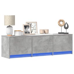 vidaXL TV-kast Betonkleurig Bewerkt hout
