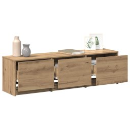 vidaXL TV-kast Artisan Eiken Bewerkt hout