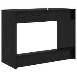 vidaXL Bed Bureau Zwart eiken Bewerkt hout 100 x 45 x 75 cm