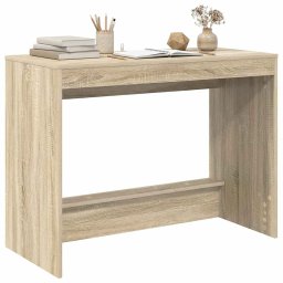 vidaXL Bed Bureau Sonoma Eiken Bewerkt hout 100 x 45 x 75 cm