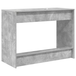 vidaXL Bed Bureau Betongrijs Bewerkt hout 100 x 45 x 75 cm