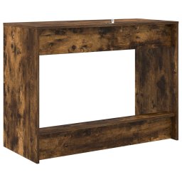 vidaXL Bed Bureau Gerookt eiken Bewerkt hout 100 x 45 x 75 cm