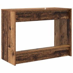 vidaXL Bed Bureau Oud hout Bewerkt hout 100 x 45 x 75 cm