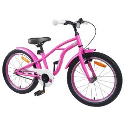 vidaXL Kinderfiets 20 Inch voor 6-11 jaar oud Donkerroze