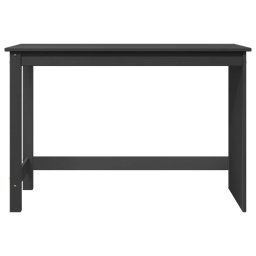 vidaXL Bureau Grijs 112 x 50 x 75 cm Massief Vurenhout