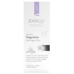 Zarqa Sensitive Dagcrème Anti-Age Plus 0% Parfum SPF15
