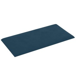 vidaXL Wandhoofdbord 12 pcs Blauw Fluweel