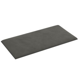 vidaXL Wandhoofdbord 12 pcs Donkergrijs Fluweel