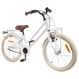 vidaXL Kinderfiets 22 Inch voor 7-12 jaar oud Wit