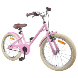 vidaXL Kinderfiets 22 Inch voor 7-12 jaar oud Lichtroze