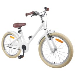 vidaXL Kinderfiets 22 Inch voor 7-12 jaar oud Wit