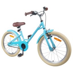 vidaXL Kinderfiets 22 Inch voor 7-12 jaar oud Lichtblauw