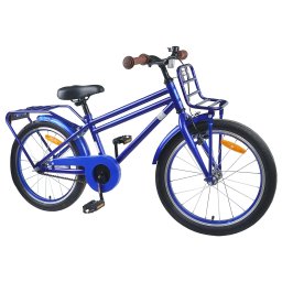 vidaXL Kinderfiets 22 Inch voor 7-12 jaar oud Donkerblauw