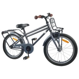 vidaXL Kinderfiets 20 Inch voor 6-11 jaar oud Donkergrijs