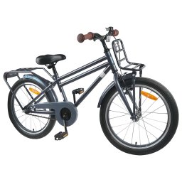 vidaXL Kinderfiets 22 Inch voor 7-12 jaar oud Donkergrijs