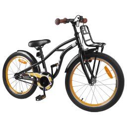 vidaXL Kinderfiets 20 Inch voor 6-11 jaar oud Zwart