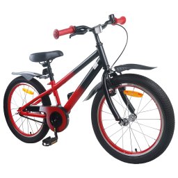 vidaXL Kinderfiets 20 Inch voor 6-11 jaar oud Rood Zwart