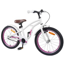 vidaXL Kinderfiets 20 Inch voor 6-11 jaar oud Wit