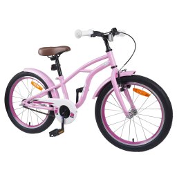 vidaXL Kinderfiets 22 Inch voor 7-12 jaar oud Lichtroze