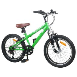vidaXL Mountainbike 24 Inch 6-Snelheid voor 8-12 jaar oud Groen